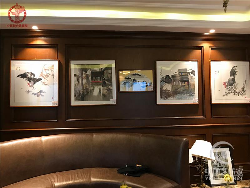 当代著名画家王涌泉作品展在兴城市丽汤温泉度假区举办，国家一级美术师王涌泉、中艺联合书画院辽宁分院